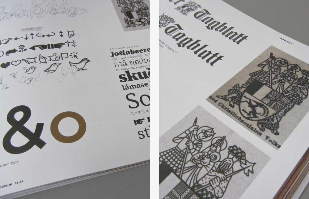 Novum Magazin Dezember 2014, jakob runge, Cover, Titelblat, design, Zitat, Gestaltung, Prägung, Typografie, novum+, schwerpunkt, 